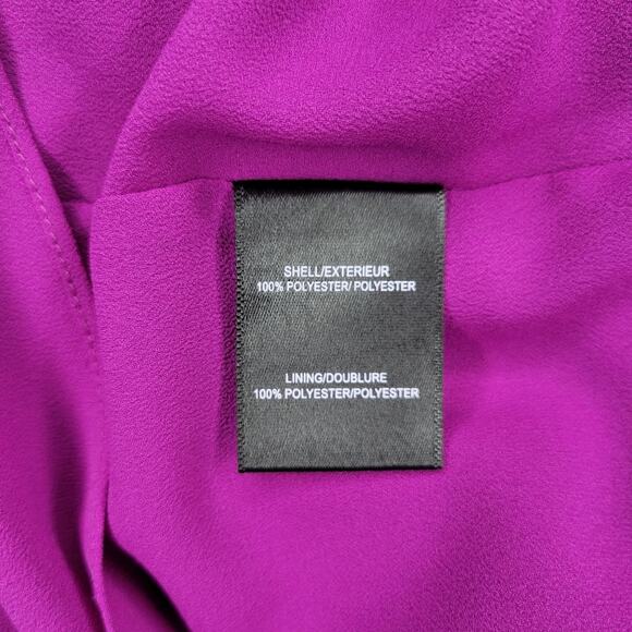 Badgley Mishka Belle Sleeveless Sheath Dress Tiered Top Purple | Size 2 - Picture 10 of 11